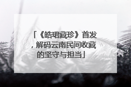 《皓珺藏珍》首发，解码云南民间收藏的坚守与担当