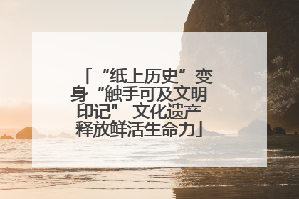 “纸上历史”变身“触手可及文明印记” 文化遗产释放鲜活生命力