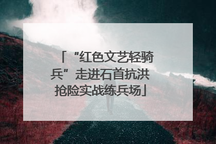 “红色文艺轻骑兵”走进石首抗洪抢险实战练兵场