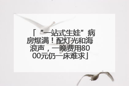 “一站式生娃”病房爆满！配灯光和海浪声，一晚费用8000元仍一床难求