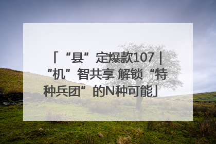 “县”定爆款107｜“机”智共享 解锁“特种兵团”的N种可能