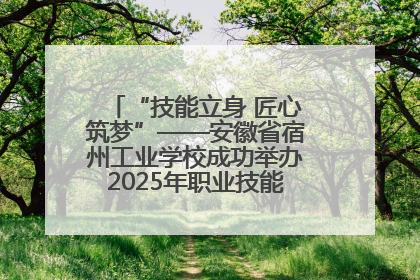 “技能立身 匠心筑梦”——安徽省宿州工业学校成功举办2025年职业技能活动周各项活动