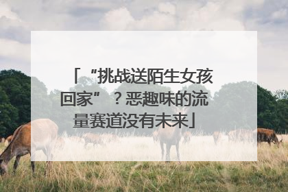 “挑战送陌生女孩回家”？恶趣味的流量赛道没有未来
