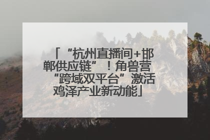 “杭州直播间+邯郸供应链”！角兽营“跨域双平台”激活鸡泽产业新动能