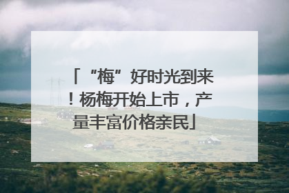 “梅”好时光到来！杨梅开始上市，产量丰富价格亲民