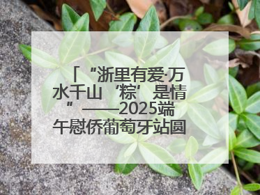 “浙里有爱·万水千山‘粽’是情”——2025端午慰侨葡萄牙站圆满举行