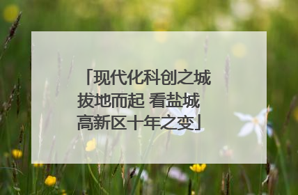 现代化科创之城拔地而起 看盐城高新区十年之变