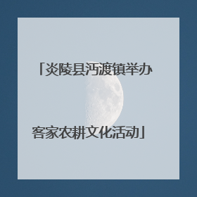 炎陵县沔渡镇举办客家农耕文化活动