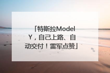 特斯拉Model Y，自己上路、自动交付！雷军点赞