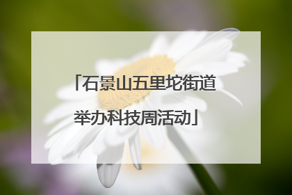 石景山五里坨街道举办科技周活动