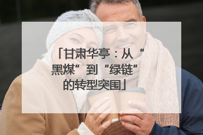 甘肃华亭：从“黑煤”到“绿链”的转型突围