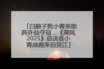 白娘子携小青来助阵许仙夺冠，《乘风2025》总决赛小青战袍来自吴江