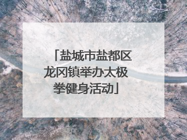 盐城市盐都区龙冈镇举办太极拳健身活动