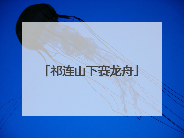 祁连山下赛龙舟