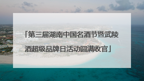 第三届湖南中国名酒节暨武陵酒超级品牌日活动圆满收官