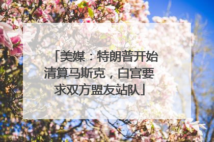 美媒：特朗普开始清算马斯克，白宫要求双方盟友站队