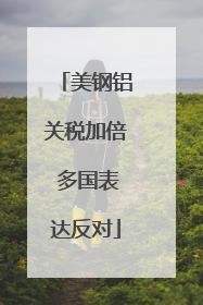 美钢铝关税加倍 多国表达反对