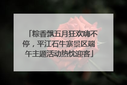 粽香飘五月狂欢嗨不停，平江石牛寨景区端午主题活动热忱迎客
