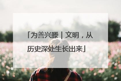 为善兴滕｜文明，从历史深处生长出来