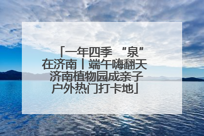 一年四季 “泉”在济南丨端午嗨翻天 济南植物园成亲子户外热门打卡地
