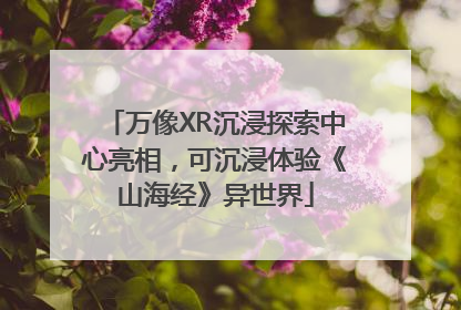 万像XR沉浸探索中心亮相，可沉浸体验《山海经》异世界