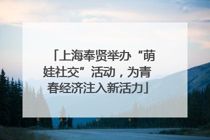 上海奉贤举办“萌娃社交”活动，为青春经济注入新活力