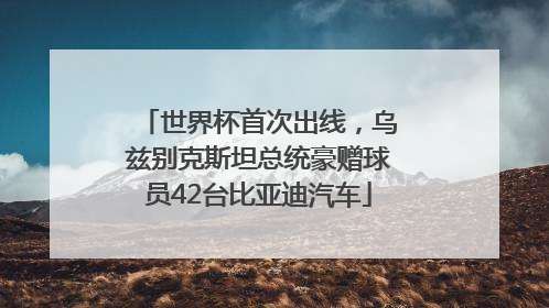 世界杯首次出线，乌兹别克斯坦总统豪赠球员42台比亚迪汽车