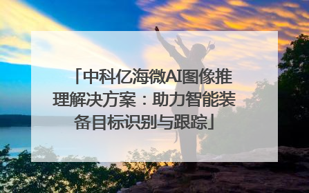 中科亿海微AI图像推理解决方案：助力智能装备目标识别与跟踪