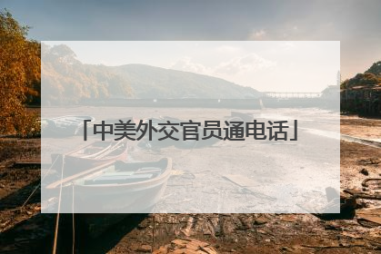 中美外交官员通电话
