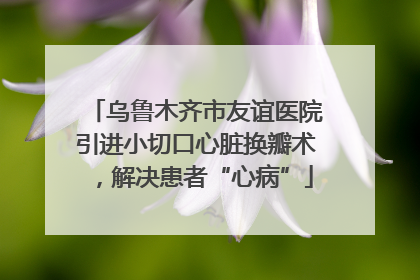 乌鲁木齐市友谊医院引进小切口心脏换瓣术，解决患者“心病”