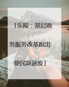 乐陵：基层政务服务改革跑出便民新速度