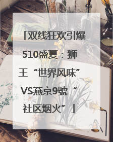 双线狂欢引爆510盛夏：狮王“世界风味”VS燕京9號“社区烟火”