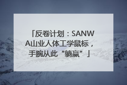 反卷计划：SANWA山业人体工学鼠标，手腕从此“躺赢”