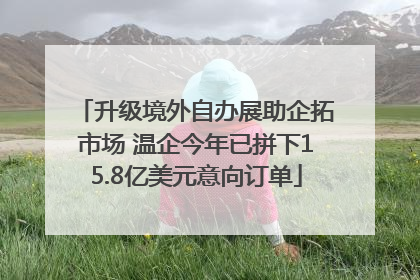升级境外自办展助企拓市场 温企今年已拼下15.8亿美元意向订单