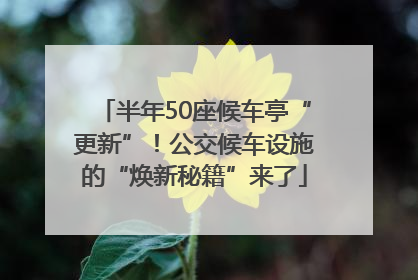 半年50座候车亭“更新”！公交候车设施的“焕新秘籍”来了