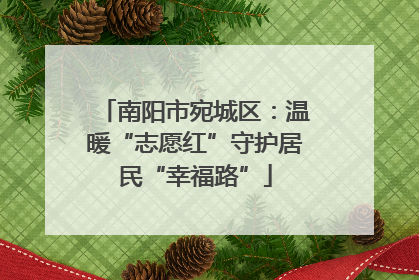 南阳市宛城区：温暖“志愿红”守护居民“幸福路”