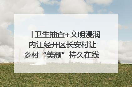 卫生抽查+文明浸润 内江经开区长安村让乡村“美颜”持久在线｜万千气象看四川