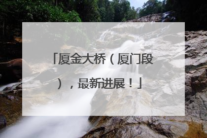厦金大桥（厦门段），最新进展！