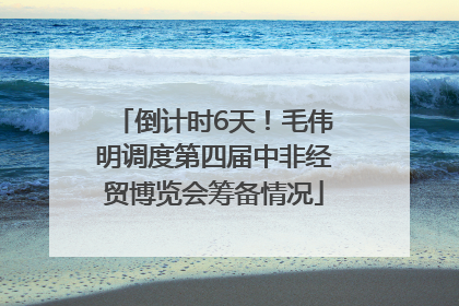 倒计时6天！毛伟明调度第四届中非经贸博览会筹备情况