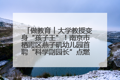 做教育︱大学教授变身“孩子王”！南京市栖霞区燕子矶幼儿园首聘“科学副园长”点燃萌娃科学梦