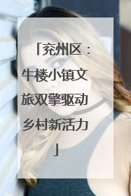 兖州区：牛楼小镇文旅双擎驱动乡村新活力