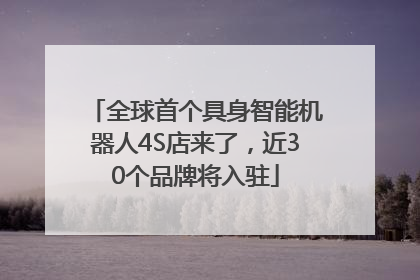 全球首个具身智能机器人4S店来了，近30个品牌将入驻