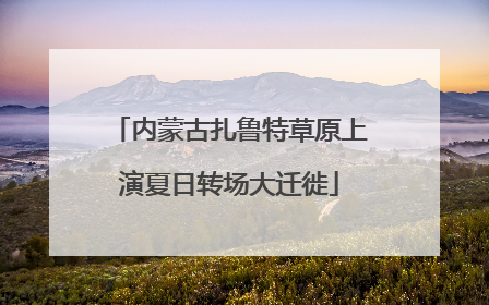 内蒙古扎鲁特草原上演夏日转场大迁徙
