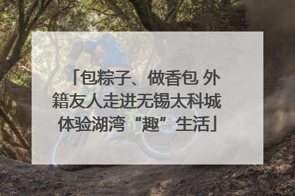 包粽子、做香包 外籍友人走进无锡太科城体验湖湾“趣”生活
