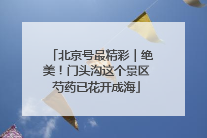 北京号最精彩｜绝美！门头沟这个景区芍药已花开成海