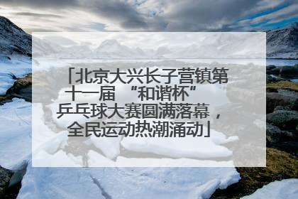 北京大兴长子营镇第十一届 “和谐杯” 乒乓球大赛圆满落幕，全民运动热潮涌动