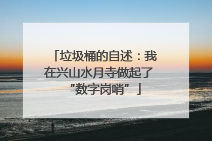 垃圾桶的自述：我在兴山水月寺做起了“数字岗哨”