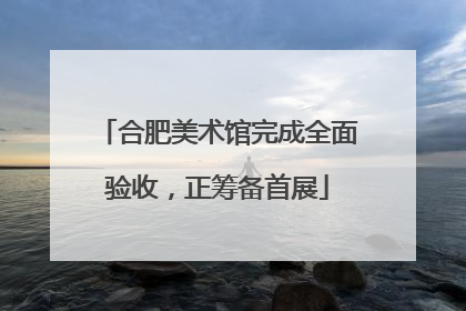 合肥美术馆完成全面验收，正筹备首展