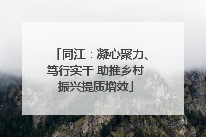 同江：凝心聚力、笃行实干 助推乡村振兴提质增效