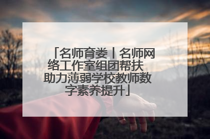 名师育娄丨名师网络工作室组团帮扶 助力薄弱学校教师数字素养提升